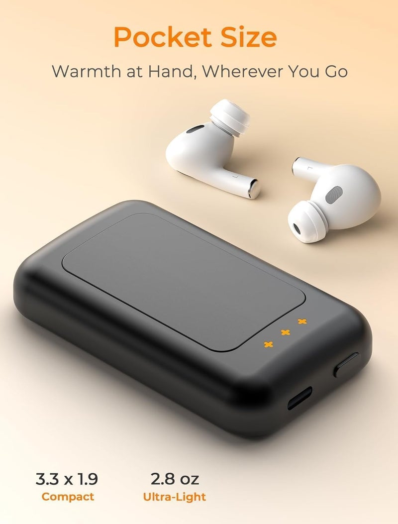 Jerritte Electric Hand Warmers Rechargeable, Rechargeable Hand Warmer, Portable Hand Warmer for Outdoor Camping Hunting Golf Accessories, Gifts for Women Men - Image 5
